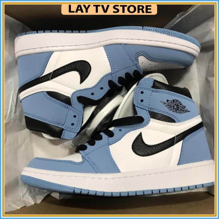 Giày Jordan 1, Giày thể thao JD1 đen cao panda nam nữ hàng cao cấp full box