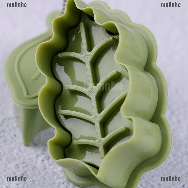 Mul❤ Bộ 4 Khuôn Cắt Bánh Quy Hình Chiếc Lá 3D