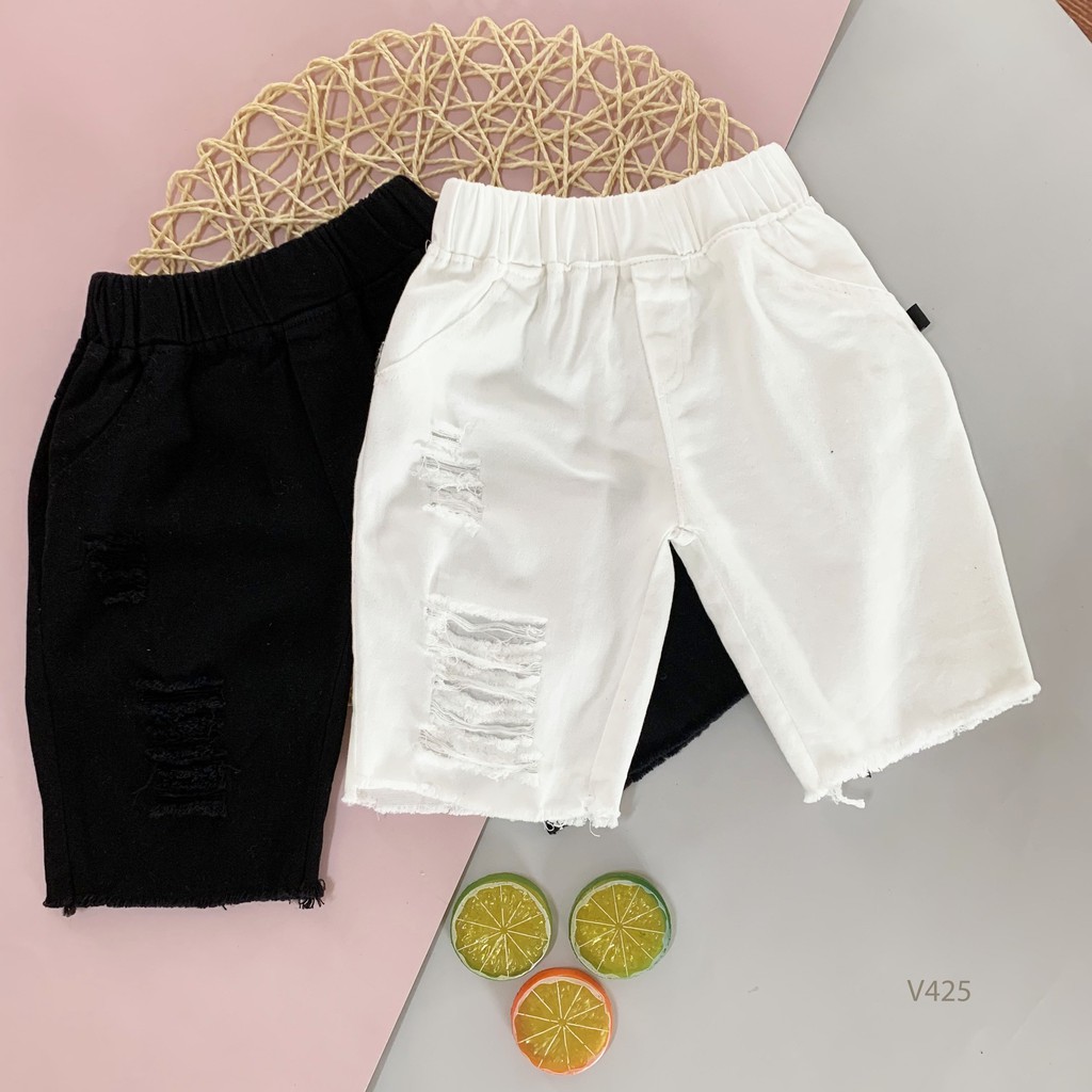 [ẢNH THÂT]Quần Lửng Kaki Xước 2 Màu Cực Đẹp Cho Bé Trai Từ 8 -20Kg Unchi Store (V425)