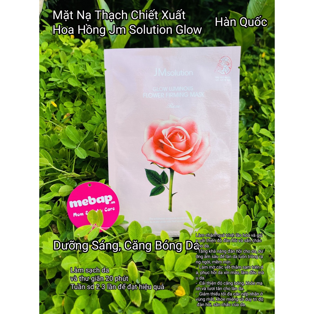 Mặt nạ JMsolution tinh chất hoa hồng dưỡng ẩm và săn chắc da