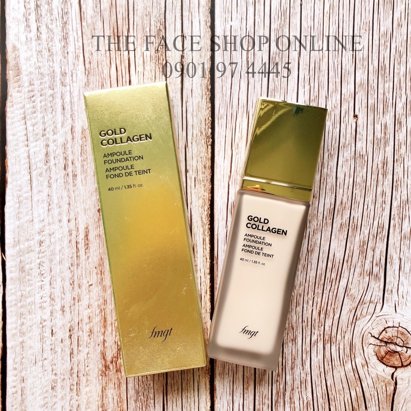 Kem Nền Gold Collagen Ampoule Foundation SPF30 PA++