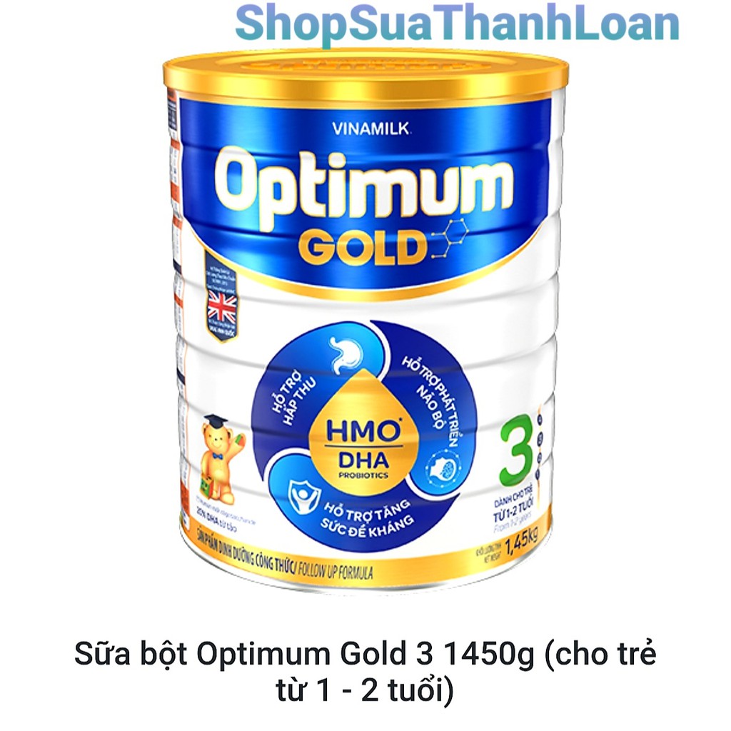 [HSD T1-2023] SỮA BỘT OPTIMUM GOLD 3 1.450KG (CHO TRẺ TỪ 1 - 2 TUỔI)