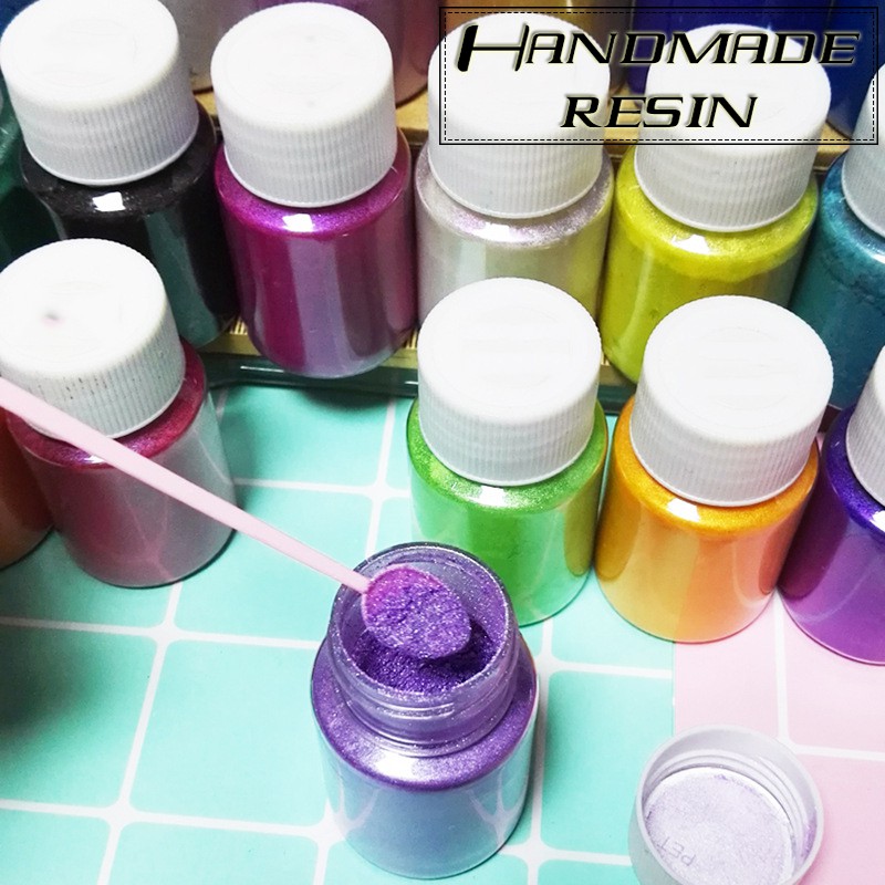 Bột màu nhũ ánh kim lấp lánh pha màu Epoxy Resin