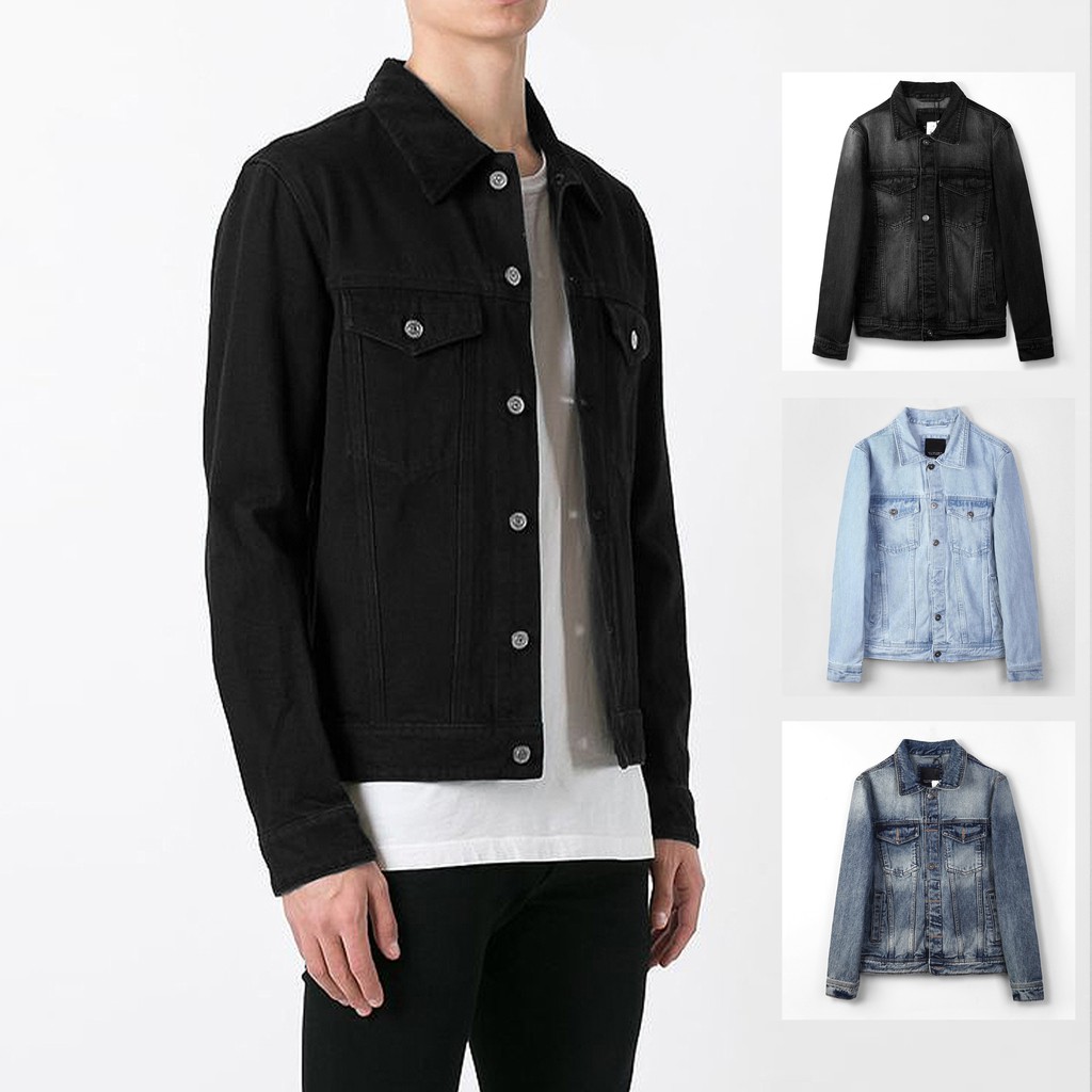 Áo khoác nam Denim Galvin bộ 4 màu áo khoác bò AKGV14  - Leo Vatino