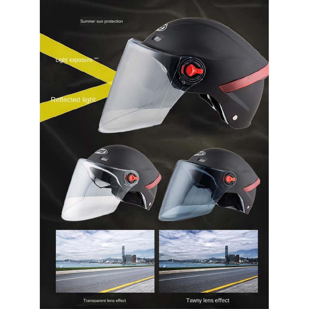 Điện Xe đạp Cưỡi Nửa Mũ bảo hiểm Xe máy Mũ bảo hiểm