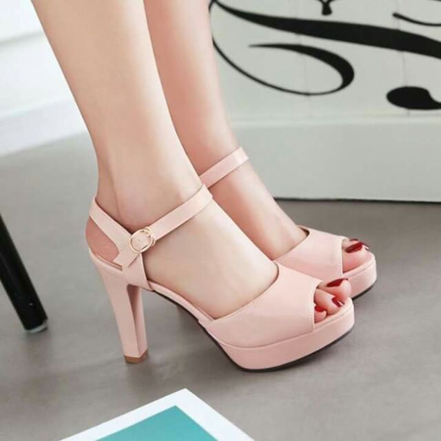 Cao gót hở mũi 10cm