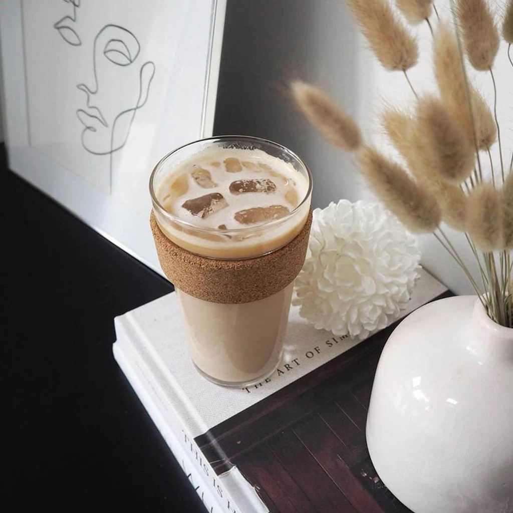 Ly Thủy Tinh Tái Sử Dụng KeepCup Cork Glass Reusable Coffee Cup