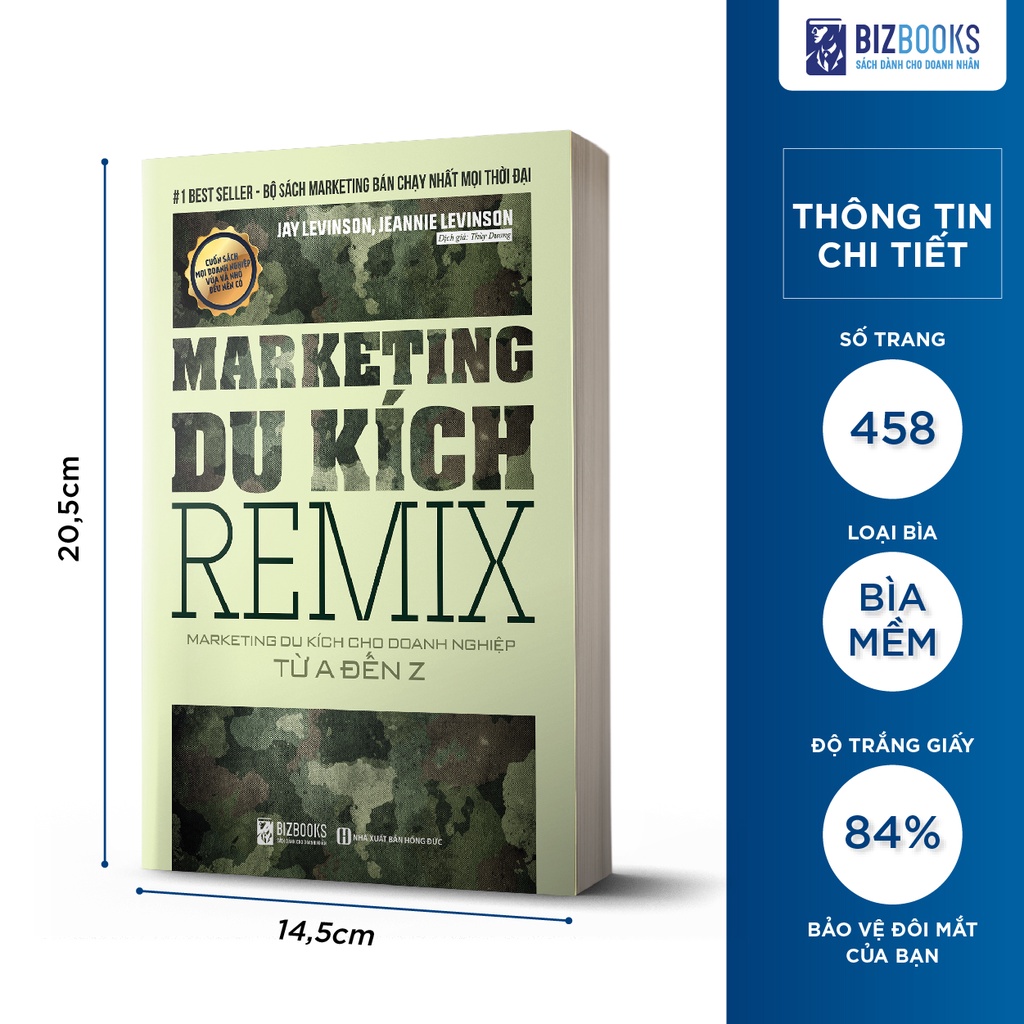 BIZBOOKS - Sách - Marketing Du Kích Remix: Marketing Du Kích Cho Doanh Nghiệp Từ A Đến Z