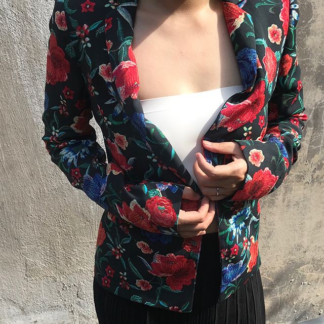 Mango Floral Blazer