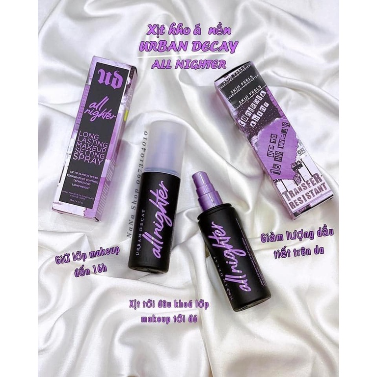 Xịt Khoá Nền Make Up Urban Decay mini