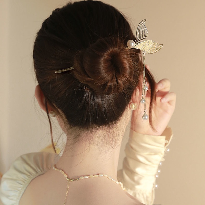 Trâm Cài Tóc Đuôi Nàng Tiên Cá Phối Tua Rua Thời Trang Cho Nữ