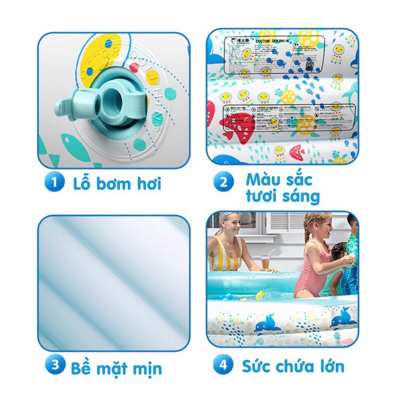 Bể Bơi Doctor Dolphin Chính Hãng Cao Cấp Cho Bé