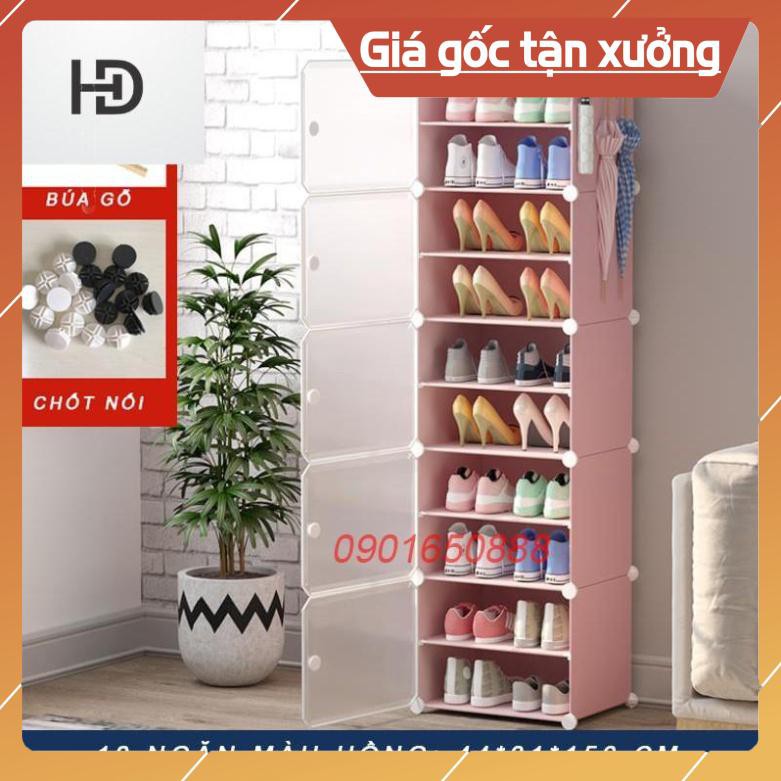 [FREESHIP - TỦ GIÀY 10-12 NGĂN] Tủ nhựa đựng giày lắp ghép - Kệ để giày đa năng - Tủ giày nhựa