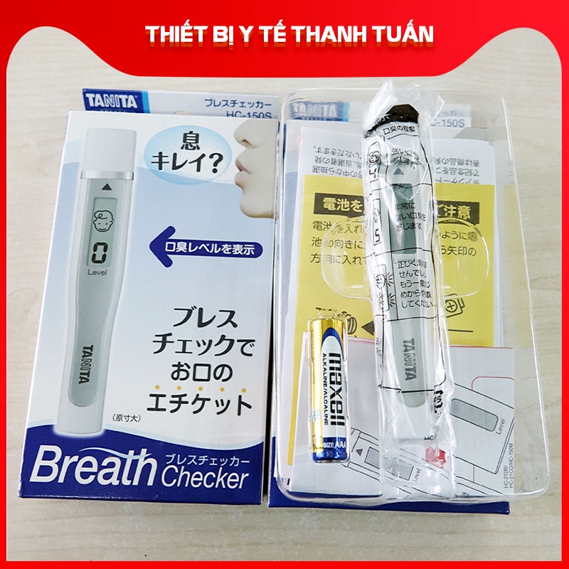 Dụng cụ đo hơi thở cá nhân Breath Checker - Tự kiểm tra mùi Hôi Miệng tại nhà