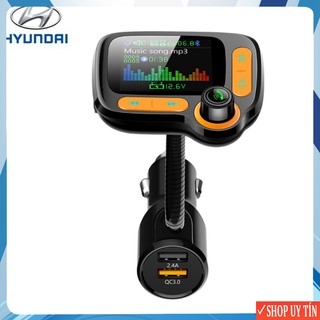 Tẩu nghe nhạc rảnh tay kết nối bluetooth dùng trên ô tô Hyundai C86 Sạc nhanh với QC 3.0 -  Bảo hành 6 tháng