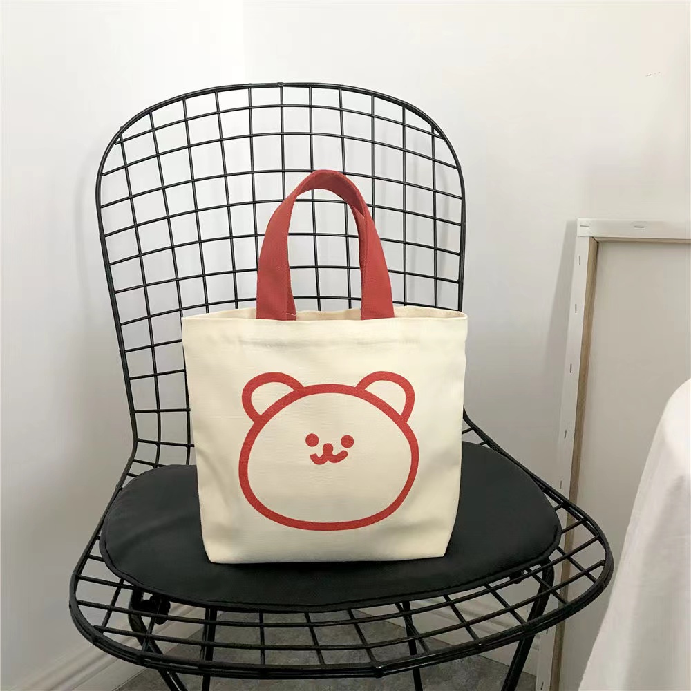 Túi Xách Vải canvas mini Thiết Kế Mới Đáng Yêu Thời Trang