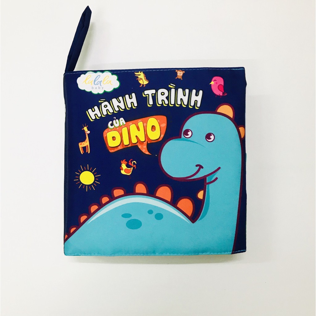 Sách vải  đa tương tác Hành trình của Dino | Lalala baby