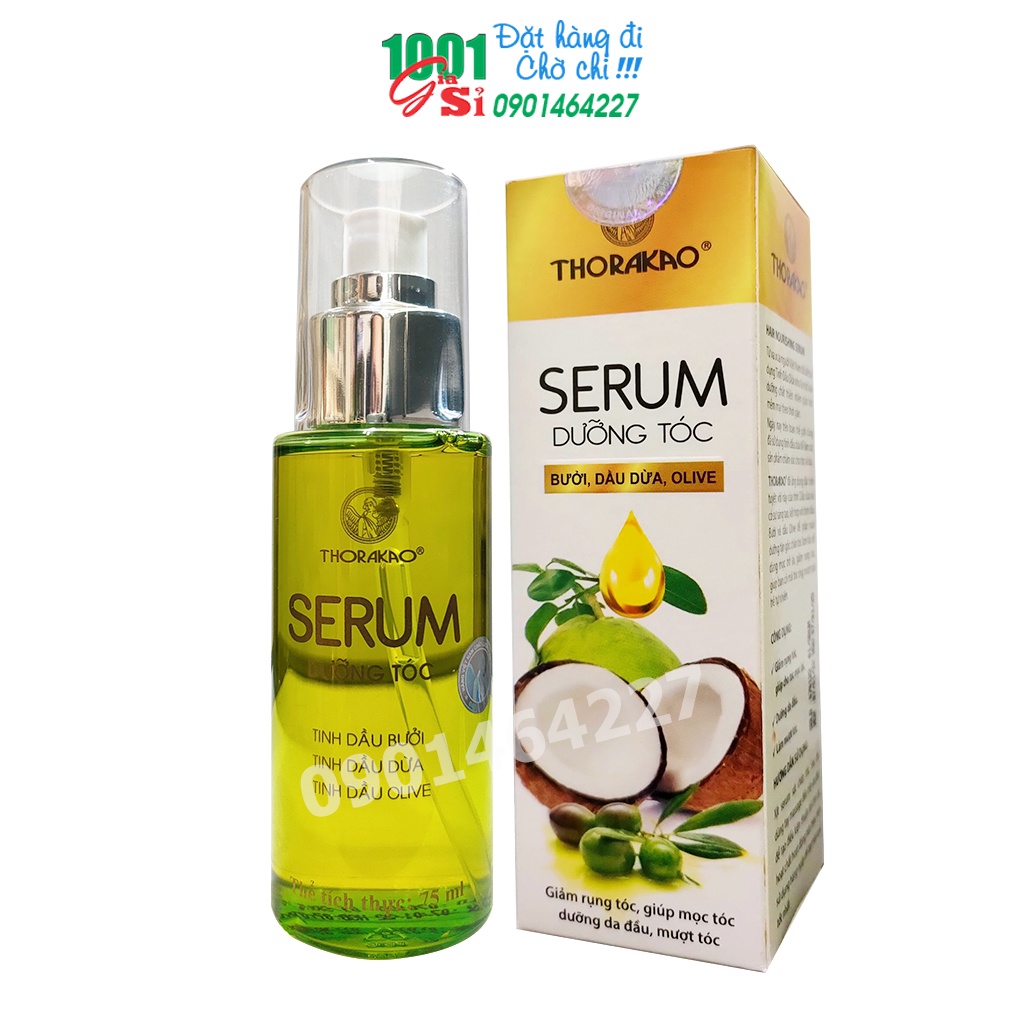 Serum Dưỡng Tóc 75ml Thorakao giảm rụng tóc, ĐẶC BIỆT: giúp tóc mọc lại.