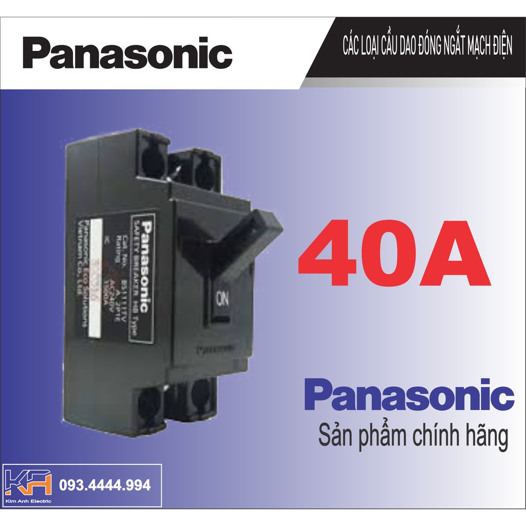 CB Cóc Aptomat Cầu dao tự động 40A Panasonic