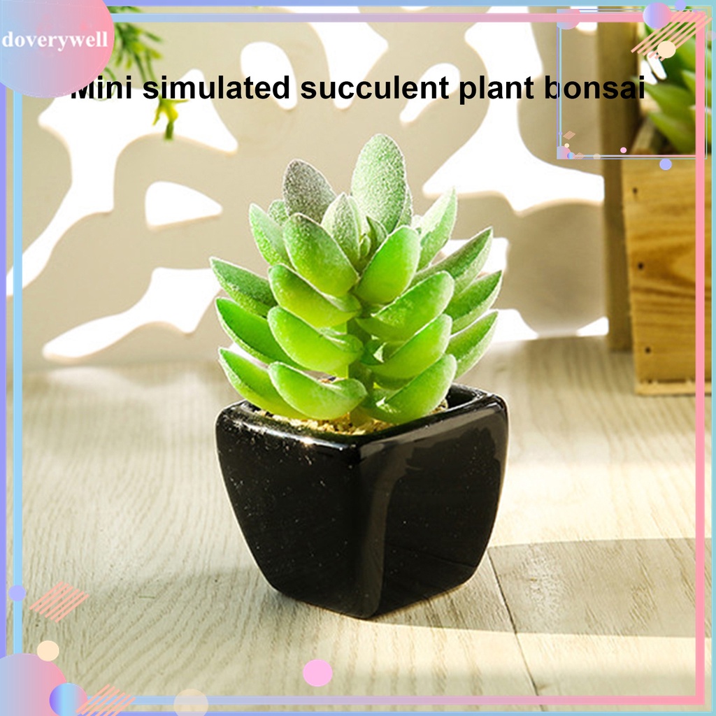 Chậu Cây Cảnh Nhân Tạo Mini Bằng PVC Trang Trí Nhà Cửa