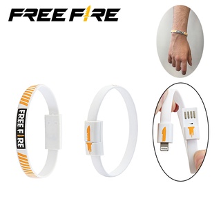 Cáp Sạc Lightning Free Fire Tốc Độ Nhanh Màu Trắng Có Thể Dùng Làm Vòng Tay
