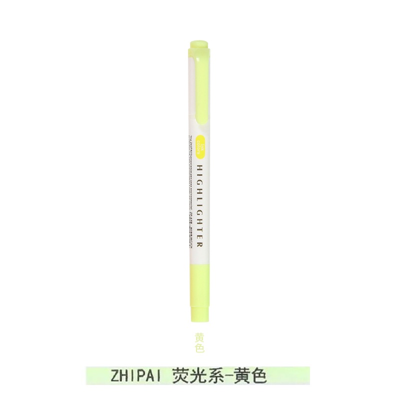 Bút highlight Bút Dạ Quang Hai Đầu Mềm Mại Màu Xám Nhạt Cổ Điển Dùng Đánh Dấu Sổ Tay
