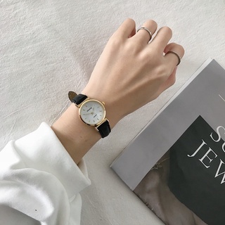 Đồng hồ nữ ULZZANG mặt tròn dây nhiều màu 23mm đáng yêu