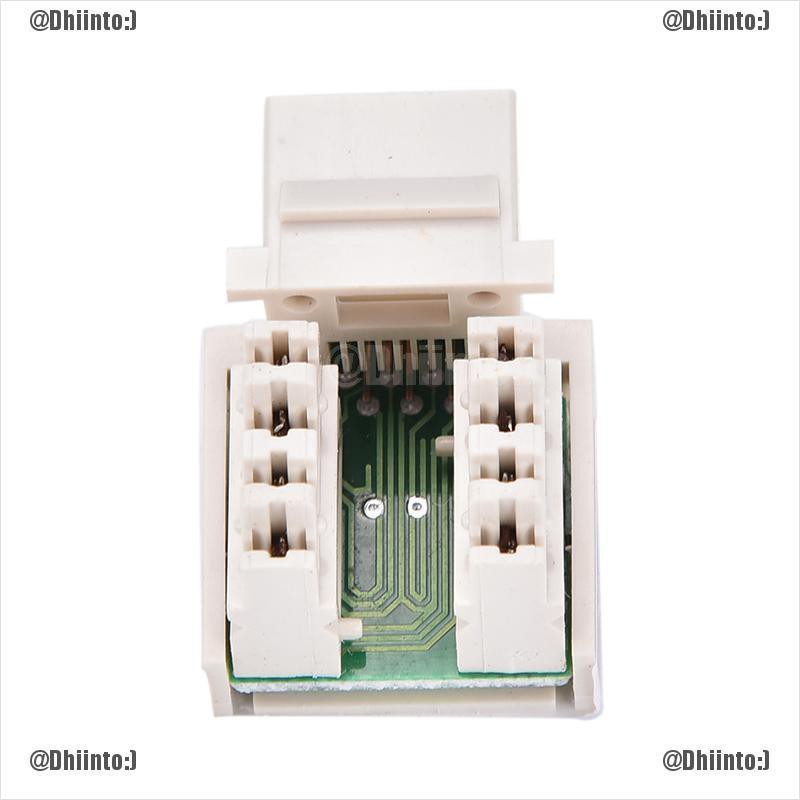 Jack cắm mạng Ethernet Rj45 Cat5 màu trắng chất lượng cao tiện dụng