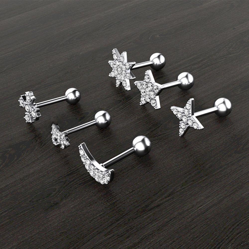 Khuyên Xỏ Sụn Tai Bằng Thép Gợi Cảm