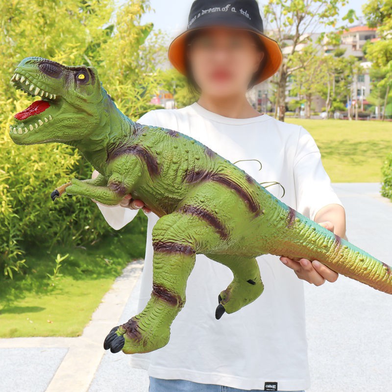 Đồ chơi khủng long trẻ em cao su mềm Mô hình khủng long bạo chúa mô phỏng động vật bé trai và bé gái 3-6 tuổi giá sỉ