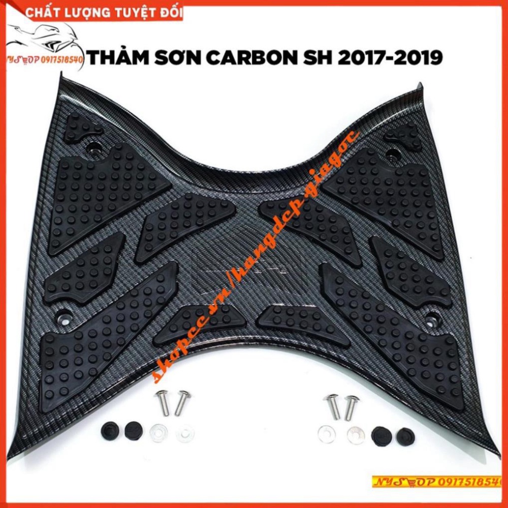 THẢM ĐỂ CHÂN CARBON CHO SH VIỆT 2017 - 2019  Ảnh thật Sp