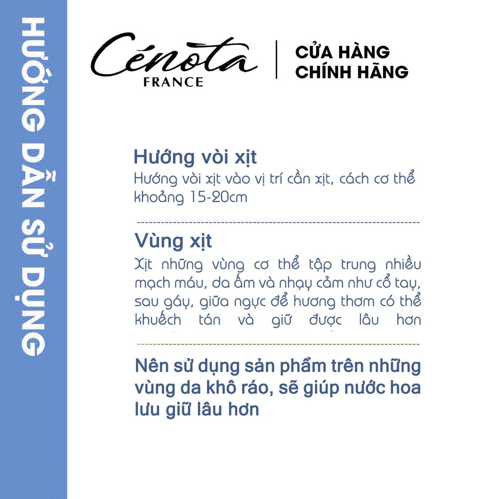 Nước hoa nam Cénota Delrico 50ml, nước hoa nam dạng xịt lưu hương lâu