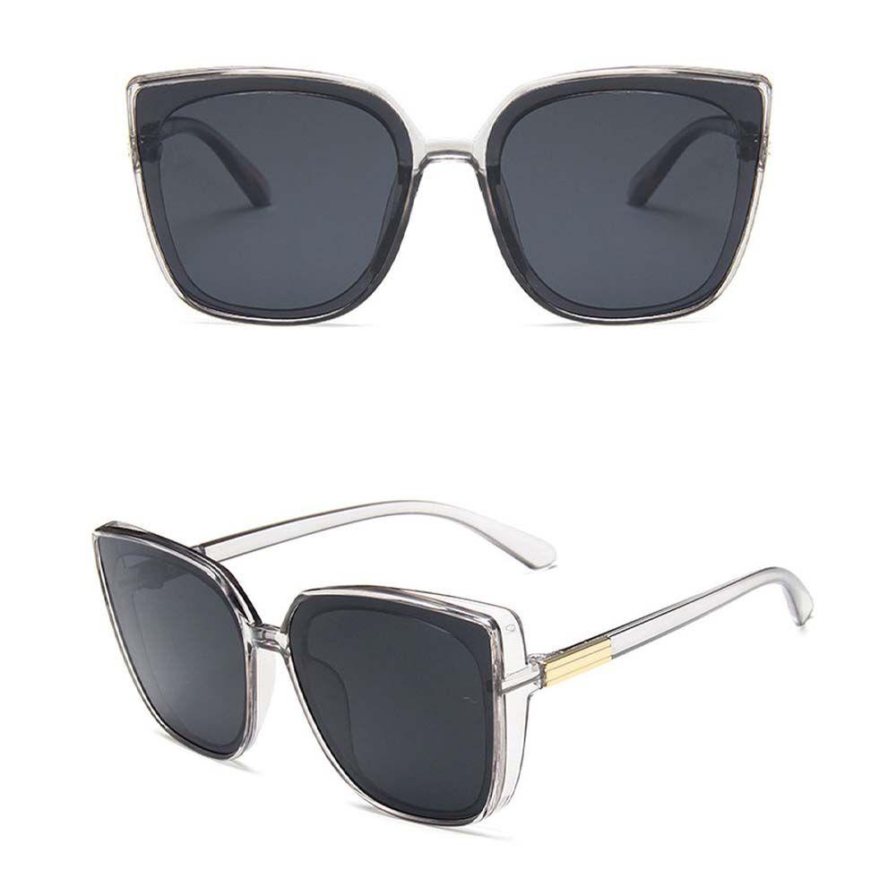 Kính Mát Gọng Vuông Lớn Chống Tia UV Phong Cách Vintage