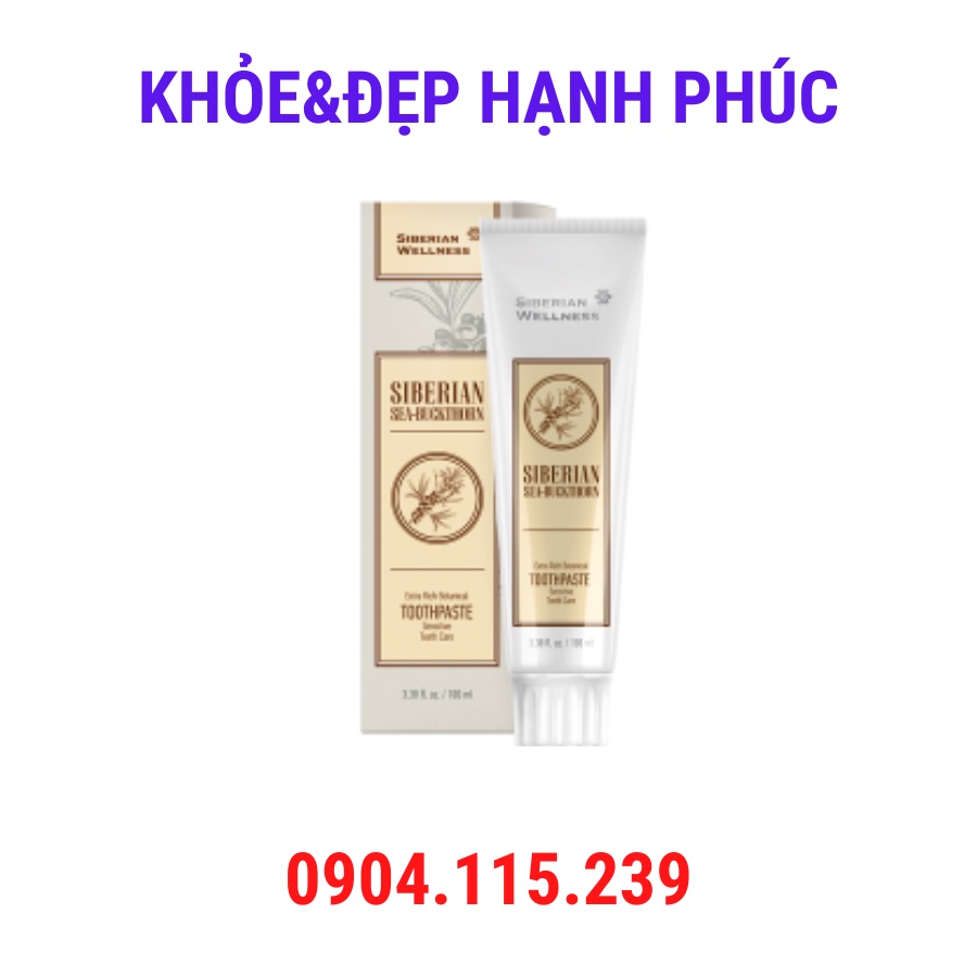 Kem đánh răng “Cây Hắc Mai Biển Siberi” cho răng nhạy cảm – SIBERIAN SEA-BUCKTHORN Extra – 100ml