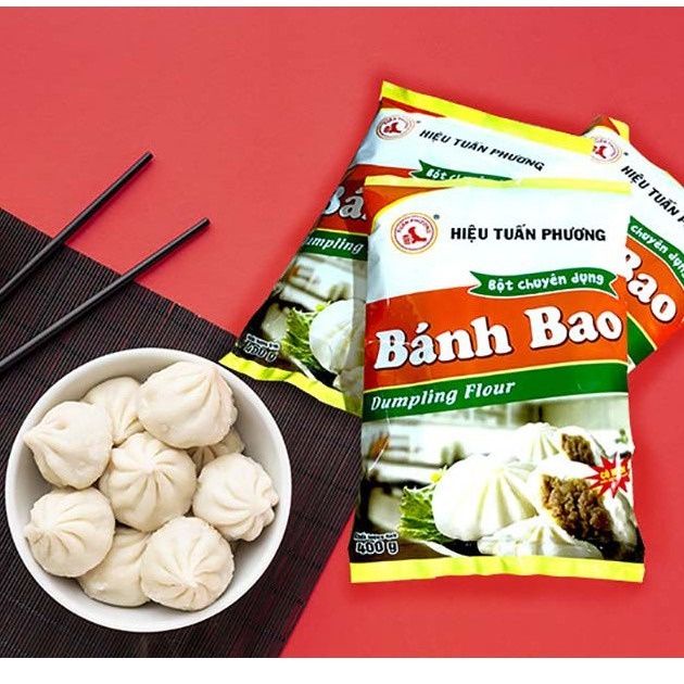 Bột Bánh Bao Tuấn Phương Gói 400g Có Sẵn Men Nở