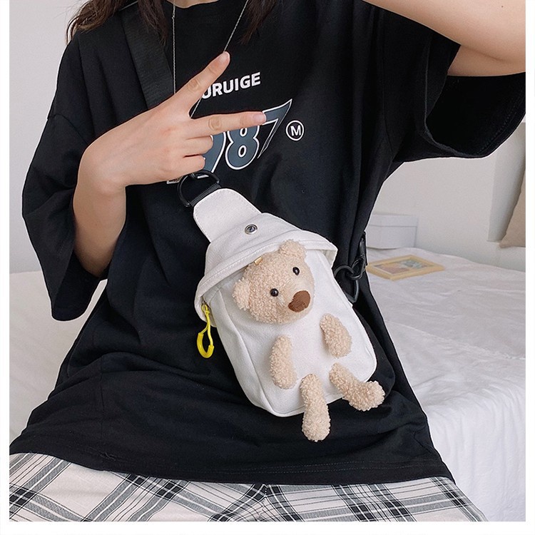 Túi gấu nữ đeo hông và ngực NHẬT BẢN chất liệu vải thích hợp cho bé 10 đến 12t hoặc sinh viên rất dể thương 110CM