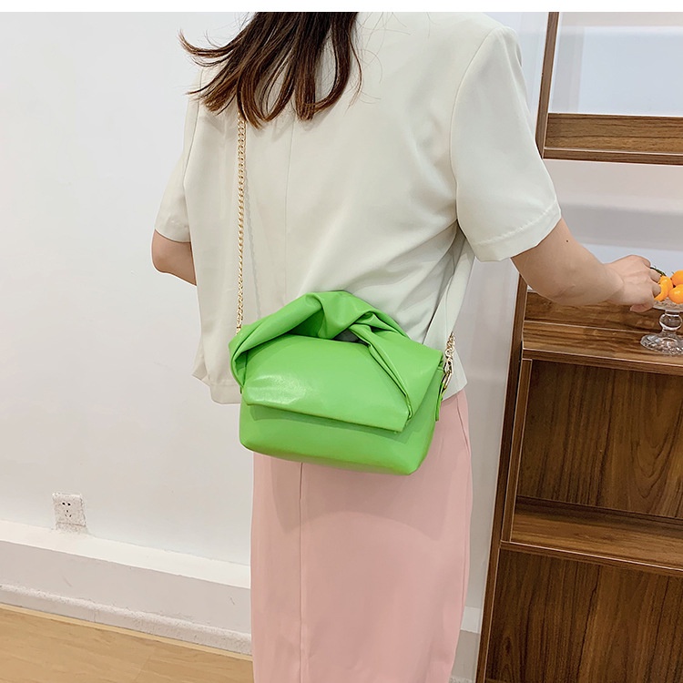 Túi Đeo Vai/Xách Tay Dây Xích Đính Nơ Dễ Phối Đồ Cho Nữ