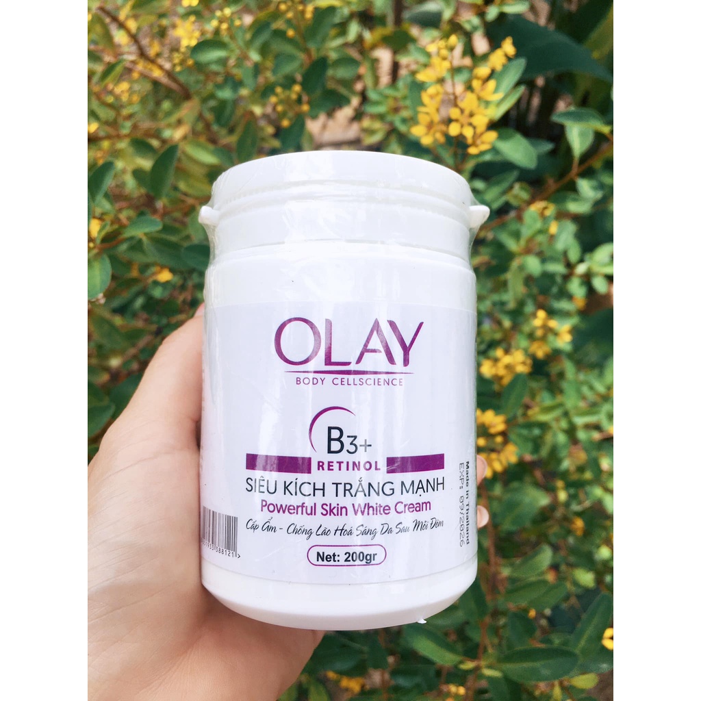 Kem kích trắng body Olay B3+ Retinol.