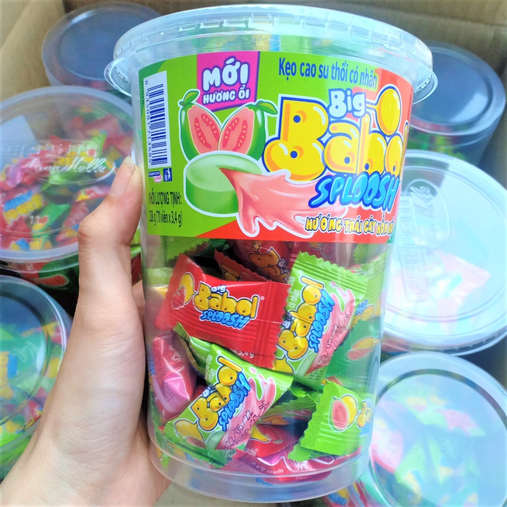 [Hộp 70 Viên] Kẹo Cao Su Thổi Có Nhân Big Babol Hương Trái Cây Hỗn Hợp (NCFOOD)
