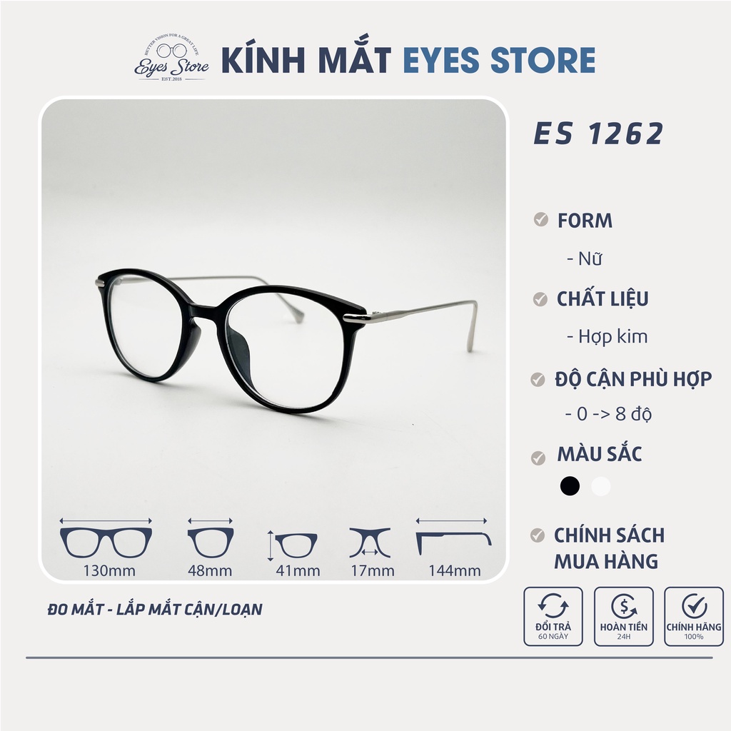 Gọng Kính Cận Nữ EYESSTORE 1262 - Hợp Kim