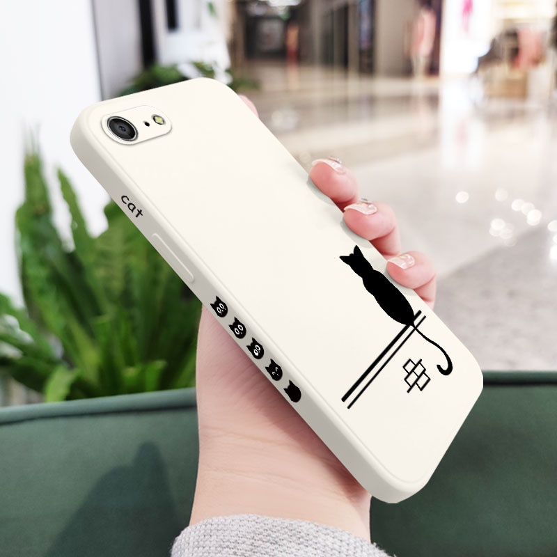 Ốp Điện Thoại Silicone Dẻo In Hình Mèo Năm Mới Cho IPhone 8 7 6 6S Plus SE 2020
