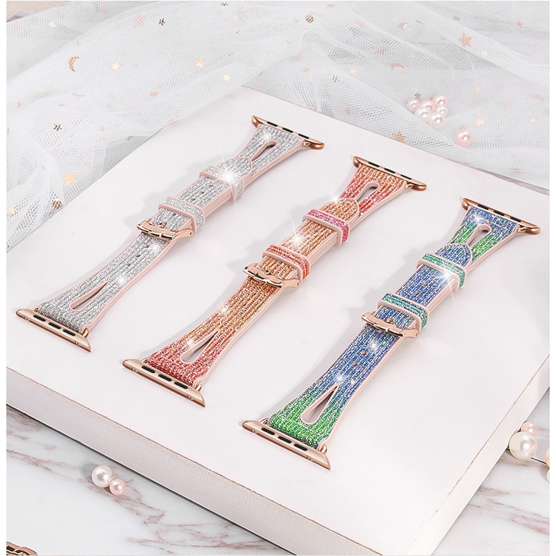 Dây Đeo Thay Thế Bằng Silicone Thay Thế Cho Đồng Hồ Thông Minh Apple Watch 7 45Mm 41Mm 44Mm 40Mm 42Mm iwatch 7 6 5 4 3 SE