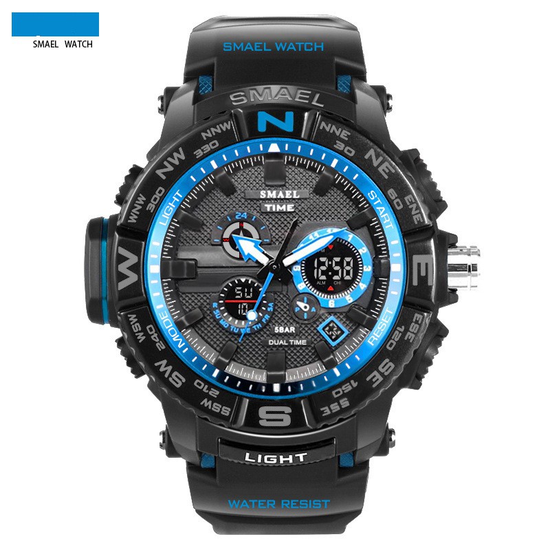 Đồng hồ thể thao nam SMAEL 1531, đồng hồ đeo tay nam thông minh chống nước đẹp chính hãng - TOP WATCH