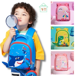  Balo cho bé balo đi học mẫu giáo mầm non chống nước siêu nhẹ họa tiết khủng long cá mập kỳ lân thỏ dễ thương nhà Cuội 