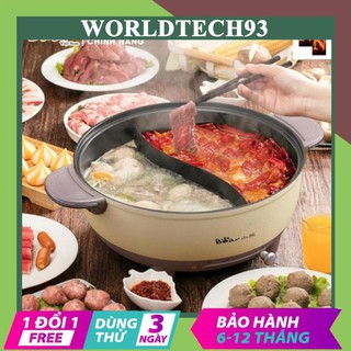 [ Freeship ] Nồi lẩu điện đa năng 2 ngăn chính hãng BEAR DHG( chính hãng )
