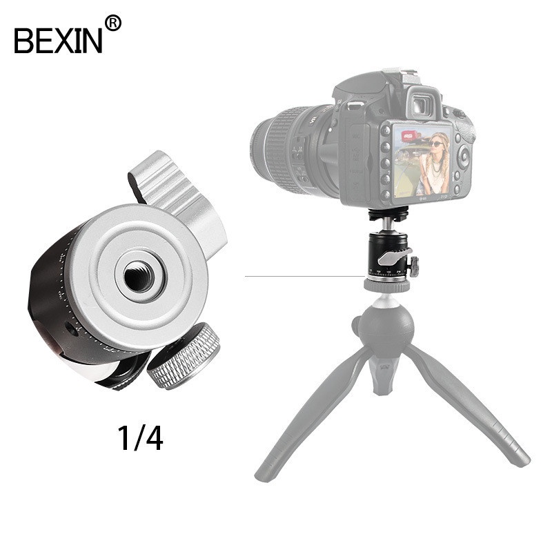 Đầu gắn Mini bằng hợp kim nhôm K-19 cho giá đỡ ba chân | BigBuy360 - bigbuy360.vn