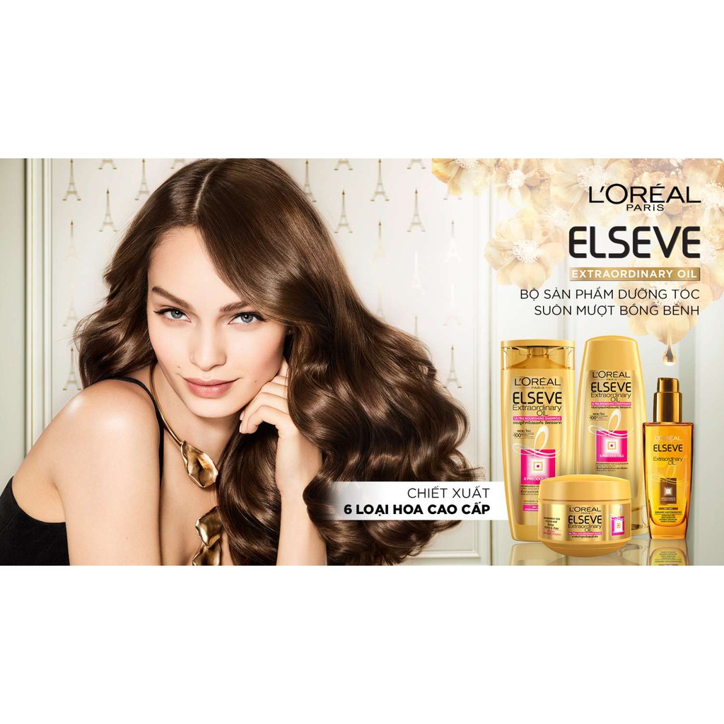 [Công Ty, Tem Phụ] Dầu gội - xả chiết xuất tinh dầu hoa tự nhiên Loreal [COCOLUX] - L'Oreal