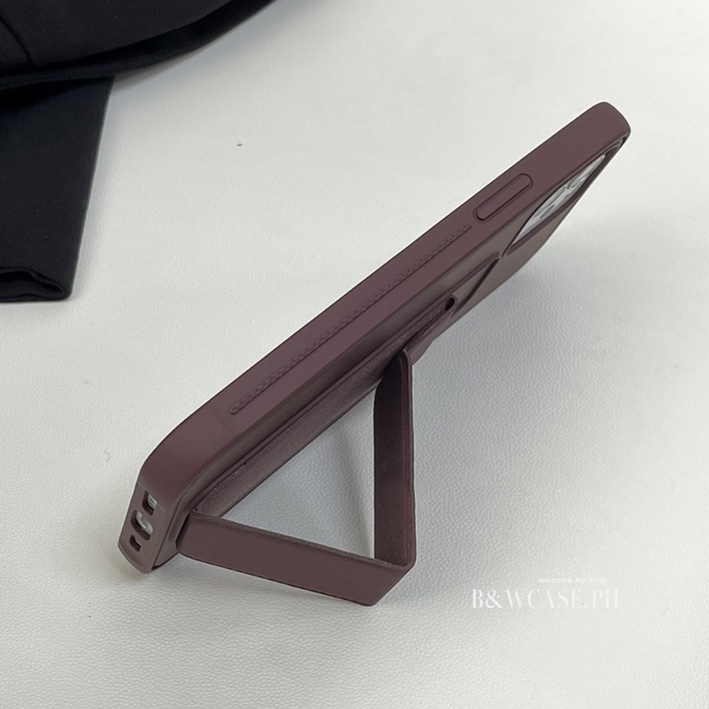 Ốp điện thoại silicone mềm có giá đỡ thời trang cho Iphone 12 Pro Max I11 Pro X Xs Max Xr 6 6s 7 8 Plus