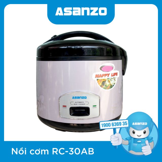 Nồi cơm điện Asanzo 3.2 lít - RC30AB | BigBuy360 - bigbuy360.vn