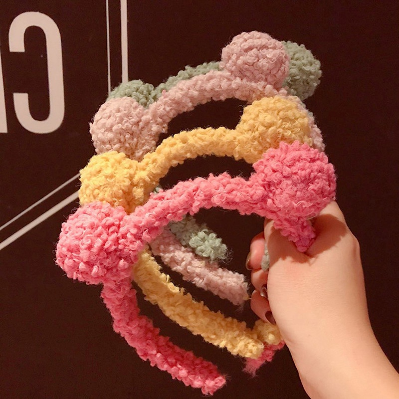 Băng Đô Rửa Mặt Hình Sừng Hươu Và Bông Hoa Dễ Thương Phong Cách Hàn Quốc Dành Cho Nữ